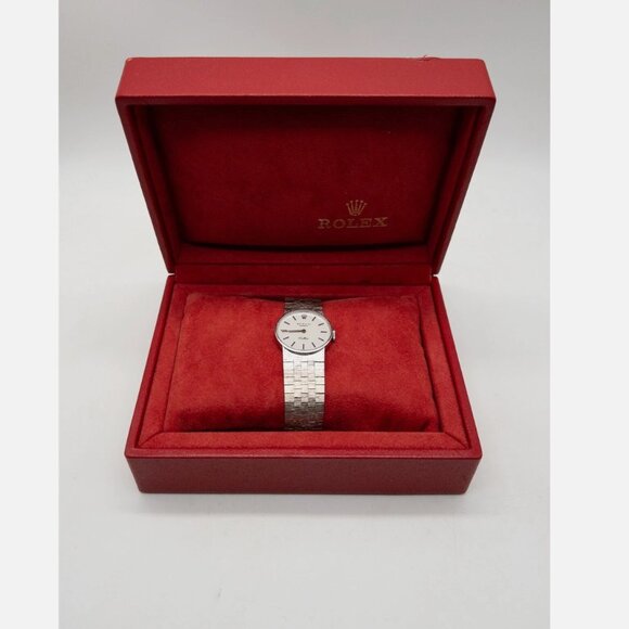 Rolex Ladies Cellini 18kt Gold White Watch With BOX main image 9